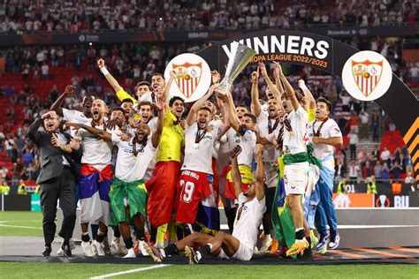 May 31, 2023 · Sevilla have won the Europa League final, beating Roma 4-1 on penalties following a 1-1 draw after extra time. Gonzalo Montiel initially missed his deciding penalty to win it for the La Liga side ... 